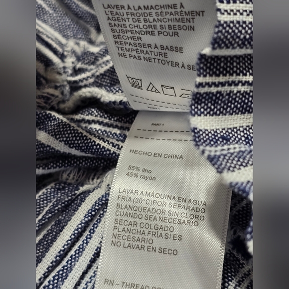 Laundry By Shelli Segal Wide-Leg Linen-Blend Pants Women's Size Medium - Picture 10 of 11